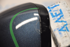 Side mirror left Nissan Pathfinder 13-16 3 pins, blue, crack, scratches