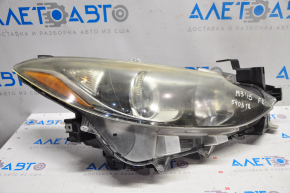 Headlight front right Mazda 3 14-16 bare BM dorest halogen, for polishing