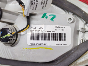 Inner lamp trunk lid right Ford Fiesta 14-19 rest 4d, dirt inside
