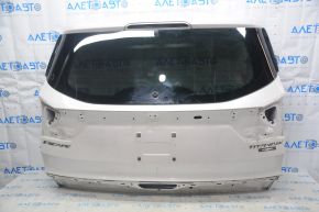 Naked trunk door with glass Ford Escape MK3 17-19 rest white UG, with overlays, chip on glass