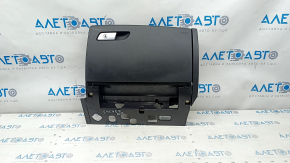 Glove box, glove compartment Audi A6 C7 12-15 prerest black, broken fastener, crack, scratches