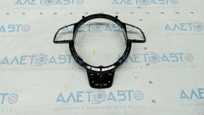 Steering wheel cover Audi A6 C7 12-18 black gloss