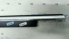 Molding door-glass central rear right Audi A6 C7 12-18 chrome, varnish used