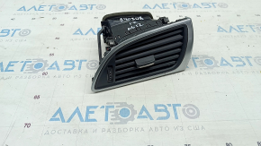 Front passenger air duct Audi A6 C7 12-15 black, with chrome trim, crack on chrome