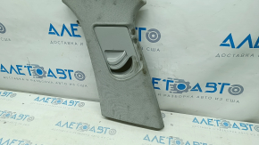 Upper center pillar trim left belt Audi A6 C7 12-18 without air duct, gray, for dry cleaning