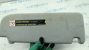 Left visor Audi A6 C7 12-16 gray, without hook, for dry cleaning, stickers are worn