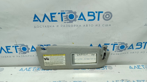 Right visor Audi A6 C7 12-16 gray, without hook, dry-cleanable