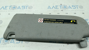 Right visor Audi A6 C7 12-16 gray, without hook, dry-cleanable