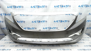 Front bumper bare Hyundai Sonata 15-17 SE usa silver, scratches, worn, dented mount