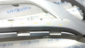 Front bumper bare Hyundai Sonata 15-17 SE usa silver, scratches, worn, dented mount