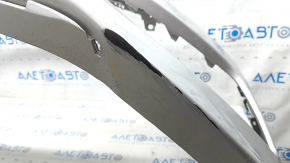 Front bumper bare Hyundai Sonata 15-17 SE usa silver, scratches, worn, dented mount