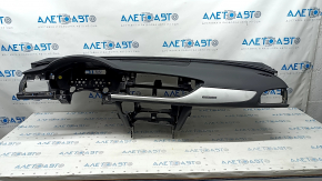 Torpedo front panel with AIRBAG Audi A6 C7 12-18 without projection, black, with gray insert