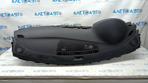 Torpedo front panel with AIRBAG Audi A6 C7 12-18 without projection, black, with gray insert