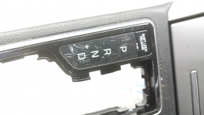 Overlay on the center console cup holder Hyundai Sonata 15-17 gray, scratches, cracks