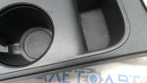 Overlay on the center console cup holder Hyundai Sonata 15-17 gray, scratches, cracks