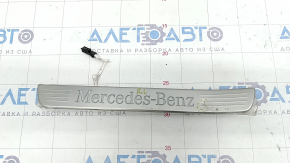 Door sill trim outer rear left Mercedes W167 GLE 350 450 20-23 chrome with backlight, dent