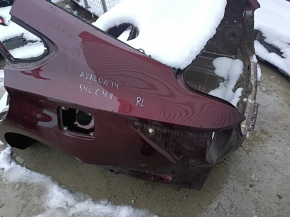 Quarter wing rear left Toyota Avalon 13-18 red, on the body