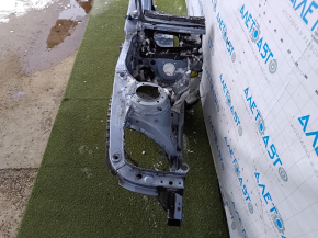Front right quarter BMW 3 F30 12-15 blue, with central pillar