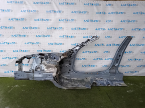 Front right quarter BMW 3 F30 12-15 blue, with central pillar