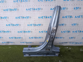 The central left body pillar of BMW 3 F30 12-18 was sawed off