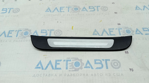 Door sill trim outer rear left Audi A6 C7 12-18 black, with chrome, broken guides