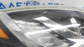 Headlight front right Hyundai Sonata 15-17 usa halogen, sand