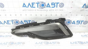 Left fog light frame Hyundai Sonata 15-17 SE under DRL, chrome, sand