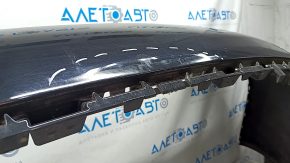 Bare rear bumper Audi A6 C7 12-15 pre-rest, for parking sensors, black, pressed, broken fastener