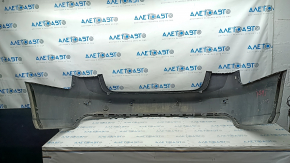 Bare rear bumper Audi A6 C7 12-15 pre-rest, for parking sensors, black, pressed, broken fastener