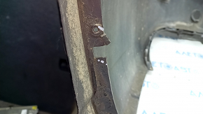 Bare rear bumper Audi A6 C7 12-15 pre-rest, for parking sensors, black, pressed, broken fastener