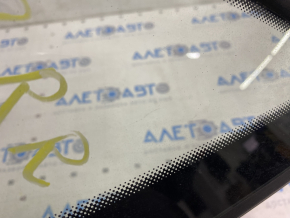 Window blind glass rear right VW Passat b7 12-15 USA mat peeling off molding, dents on molding, scratches on glass