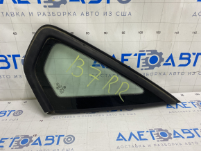 Window blind glass rear right VW Passat b7 12-15 USA mat peeling off molding, dents on molding, scratches on glass