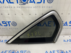 Window blind glass rear left VW Passat b7 12-15 USA chrome, scratches on chrome