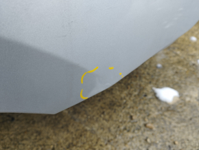 Quarter wing rear left Hyundai Sonata 15-19 silver on the body, pokes