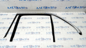 Upper rear left door molding Mercedes W167 GLE 350 450 20-23 chrome with glass seal, scratches
