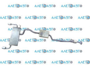 Exhaust line complete with barrel Ford Escape MK3 13-19 under chrome tips, with catalytic converter, flattened