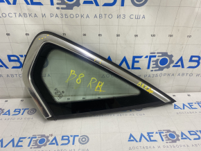 Window blind glass rear right VW Passat b8 16-19 USA chrome, scratches on chrome