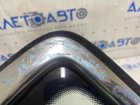 Window blind glass rear right VW Passat b8 16-19 USA chrome, scratches on chrome, tear of seal, scratch on glass