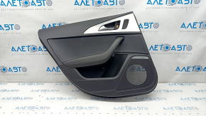 Door trim card rear left Audi A6 C7 12-18 leather black, BOSE