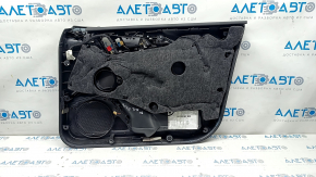 Door trim card front left Audi A6 C7 12-18 leather black, BOSE, break crepe, crack