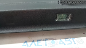 Door trim card front left Audi A6 C7 12-18 leather black, BOSE, break crepe, crack
