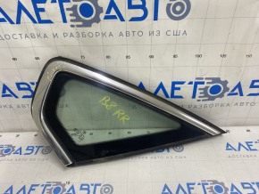 Window blind glass rear right VW Passat b8 16-19 USA chrome, scratches on chrome