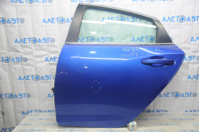 Door assembly rear left Honda Insight 19-22 blue B-593M dents