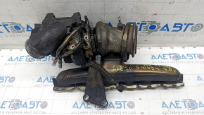 Turbocharger complete with manifold Mercedes W167 GLE 450 20-23 3.0h 10k burnt, for spare parts