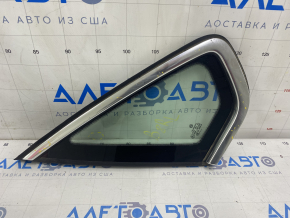 Window blind glass rear left VW Passat b8 16-19 USA chrome, scratches on chrome, scratch on glass