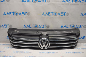 Radiator grill with badge VW Passat b7 12-15 USA cracks, sand, swollen chrome