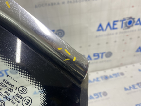 Window blind glass rear left VW Passat b8 16-19 USA chrome, scratches on chrome, tear of seal