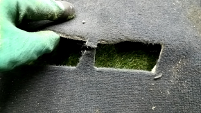 Floor covering Audi A6 C7 12-18 black, for dry cleaning, tears