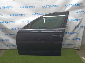 Door assembly front left Audi A6 C7 12-18 keyless, black LZ9Y, butts, handle plug missing