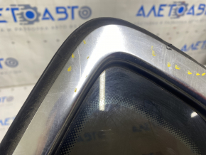 Window blind glass rear left VW Passat b7 12-15 USA chrome, scratches on chrome, scratches on glass